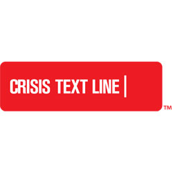 Crisis Text Line logo and link